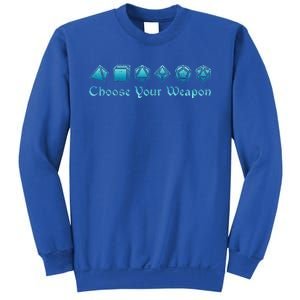 RPG Choose Your Weapon Dice   RPG  Sweatshirt