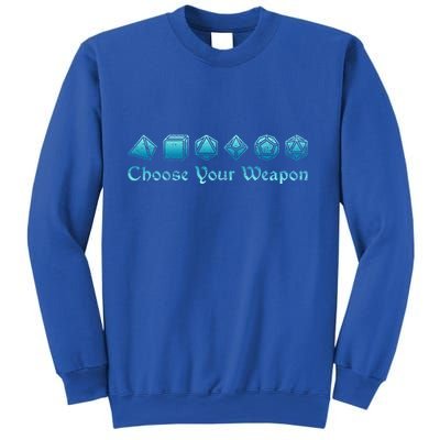 RPG Choose Your Weapon Dice   RPG  Sweatshirt