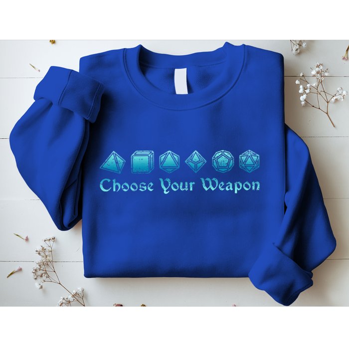 RPG Choose Your Weapon Dice   RPG  Sweatshirt