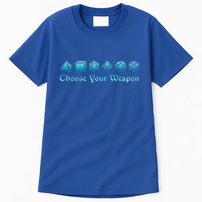RPG Choose Your Weapon Dice   RPG  Tall T-Shirt