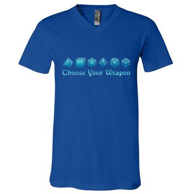 RPG Choose Your Weapon Dice   RPG  V-Neck T-Shirt