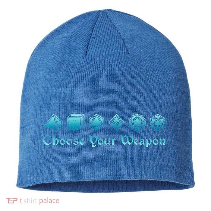 RPG Choose Your Weapon Dice   RPG  Sustainable Beanie