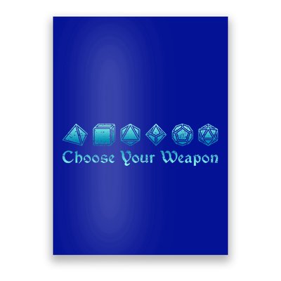 RPG Choose Your Weapon Dice   RPG  Poster