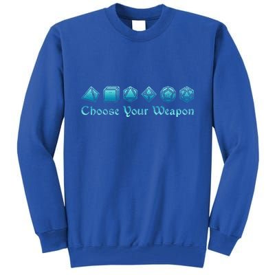 RPG Choose Your Weapon Dice   RPG  Tall Sweatshirt