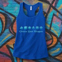 RPG Choose Your Weapon Dice   RPG  Womens Tank Top
