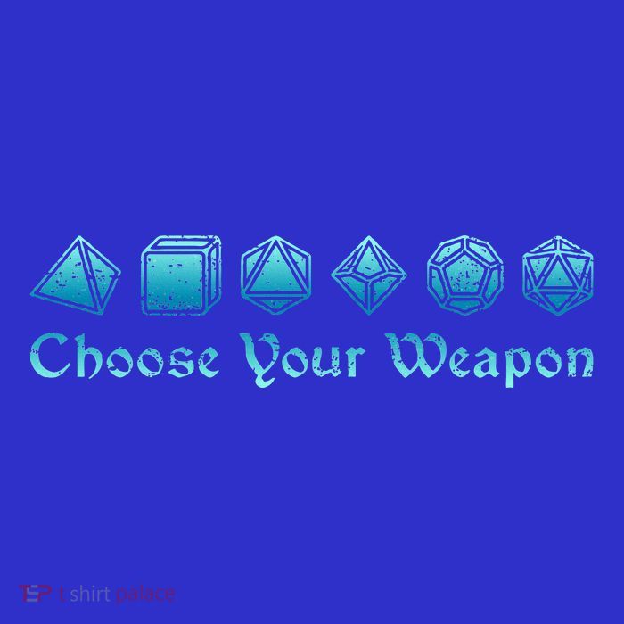 RPG Choose Your Weapon Dice   RPG  Womens Tank Top
