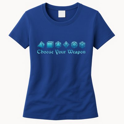 RPG Choose Your Weapon Dice   RPG  Womens T-Shirt