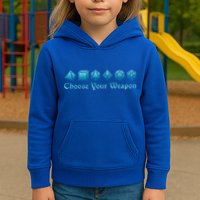 RPG Choose Your Weapon Dice   RPG  Kids Hoodie
