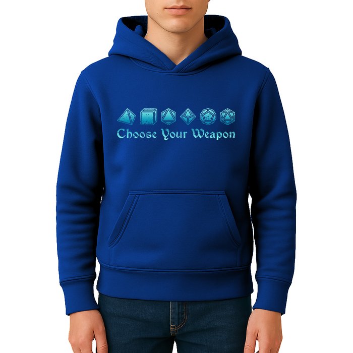 RPG Choose Your Weapon Dice   RPG  Kids Hoodie