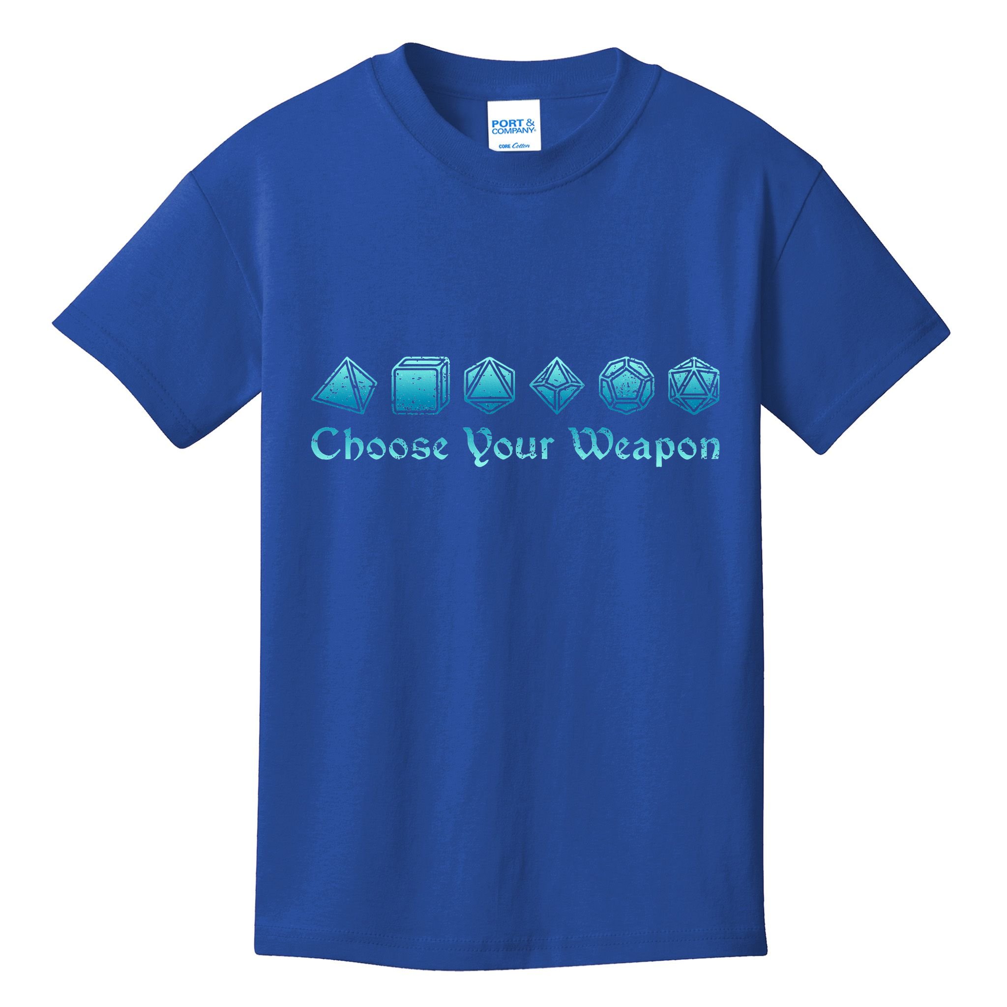 RPG Choose Your Weapon Dice   RPG  Kids T-Shirt