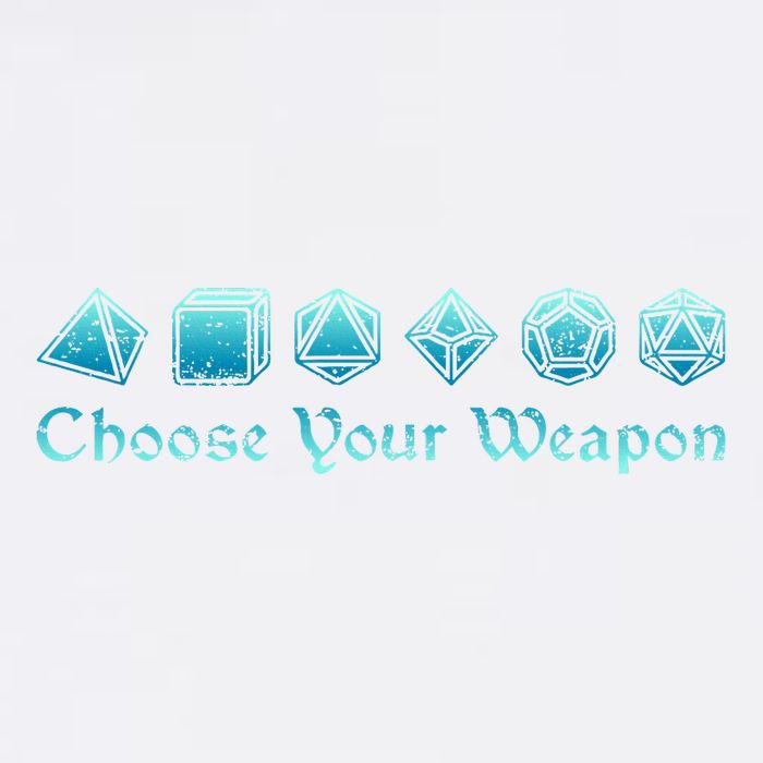 RPG Choose Your Weapon Dice   RPG  Garment-Dyed Sweatshirt