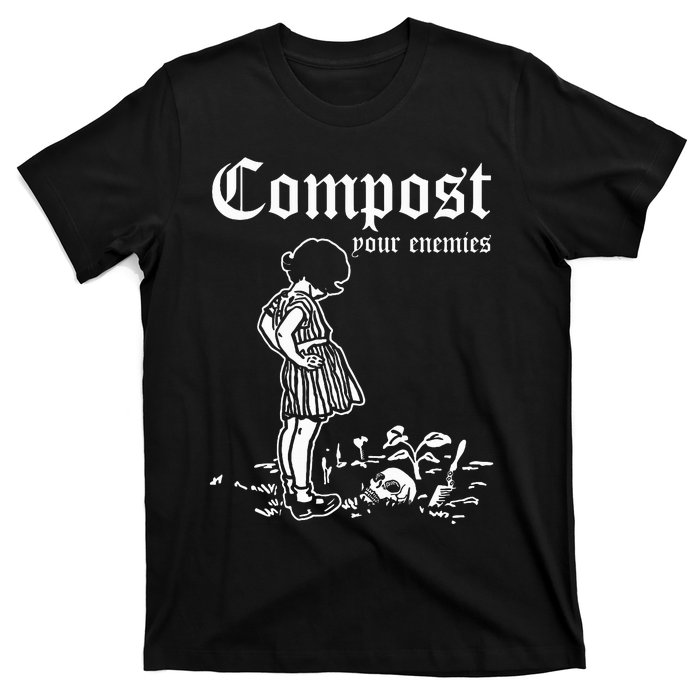 Retro Compost Your Enemies Vintage Dark T-Shirt