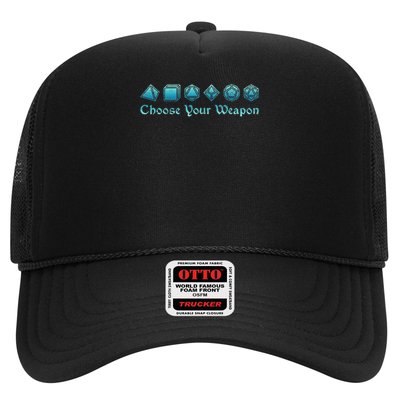Rpg Choose Your Weapon Dice Rpg Trucker Hat