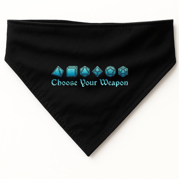Rpg | Choose Your Weapon Dice | Rpg USA-Made Doggie Bandana