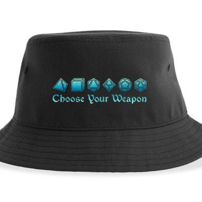 Rpg | Choose Your Weapon Dice | Rpg Sustainable Bucket Hat