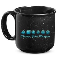 Rpg | Choose Your Weapon Dice | Rpg 15oz Campfire Ceramic Mug
