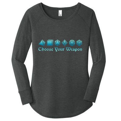 Rpg | Choose Your Weapon Dice | Rpg Women's Perfect Tri Tunic Long Sleeve Shirt
