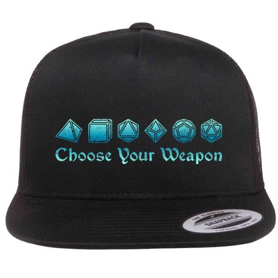 Rpg | Choose Your Weapon Dice | Rpg Flatbill Hat