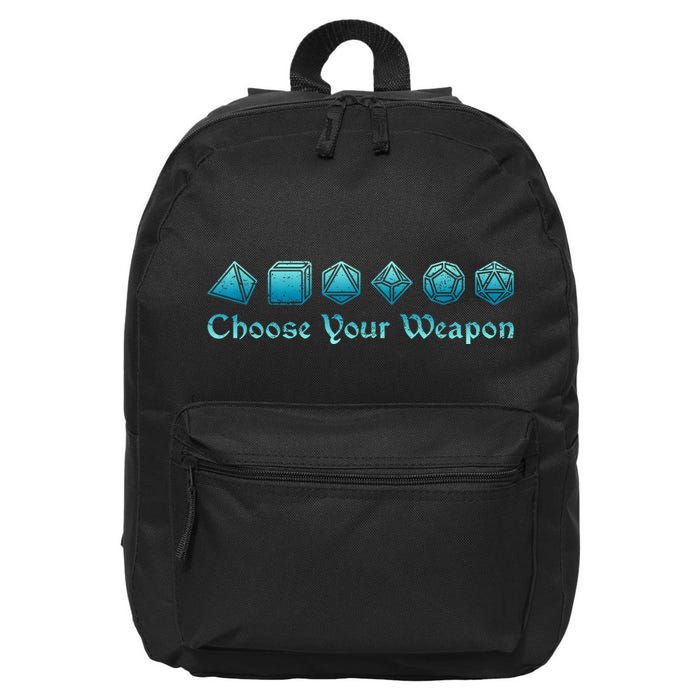 Rpg | Choose Your Weapon Dice | Rpg 16 in Basic Backpack