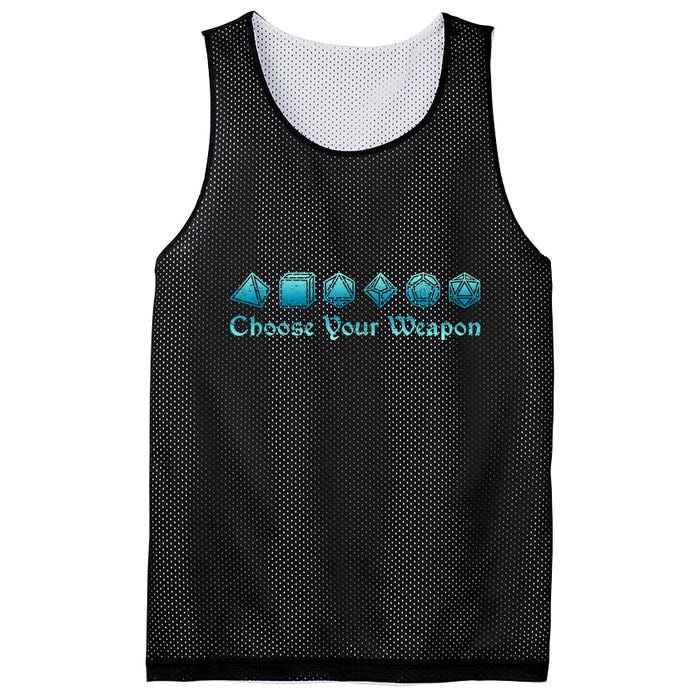 Rpg | Choose Your Weapon Dice | Rpg Mesh Reversible Basketball Jersey Tank