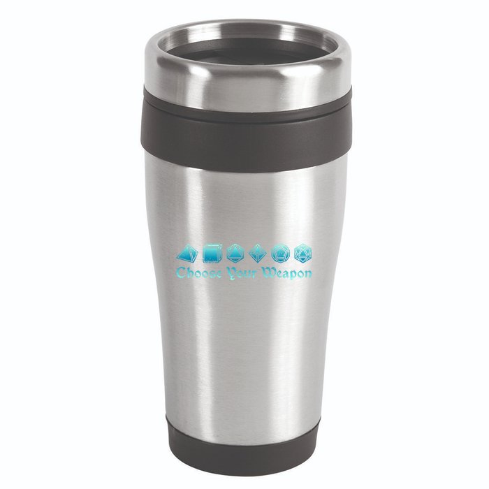 Rpg | Choose Your Weapon Dice | Rpg 16oz Travel Tumbler