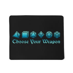 Rpg | Choose Your Weapon Dice | Rpg Mousepad