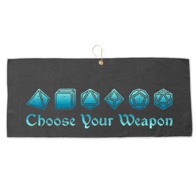 Rpg | Choose Your Weapon Dice | Rpg Large Microfiber Waffle Golf Towel