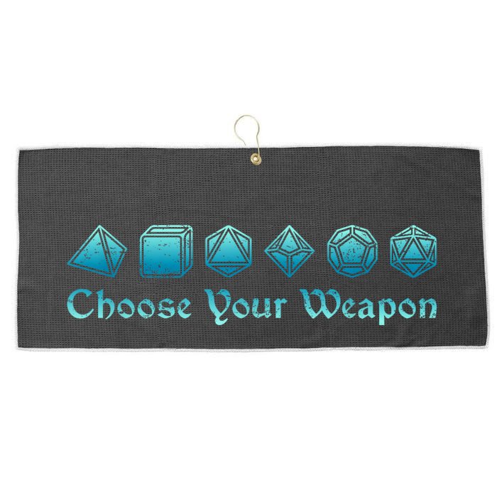 Rpg | Choose Your Weapon Dice | Rpg Large Microfiber Waffle Golf Towel