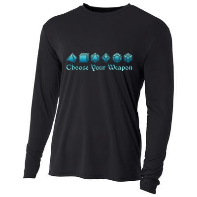 Rpg | Choose Your Weapon Dice | Rpg Cooling Performance Long Sleeve Crew