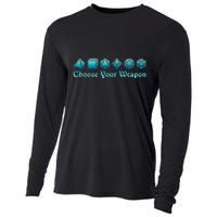 Rpg | Choose Your Weapon Dice | Rpg Cooling Performance Long Sleeve Crew