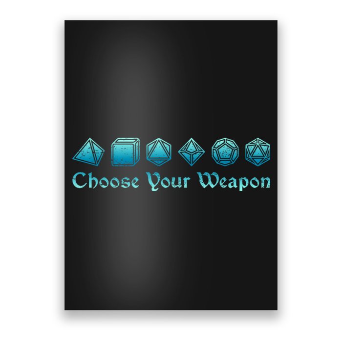 Rpg | Choose Your Weapon Dice | Rpg Poster