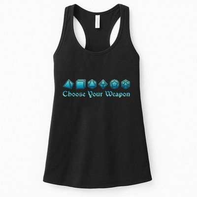 Rpg | Choose Your Weapon Dice | Rpg Womens Tank Top