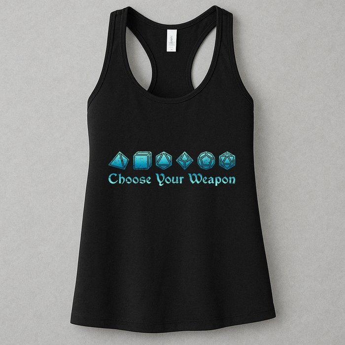 Rpg | Choose Your Weapon Dice | Rpg Womens Tank Top