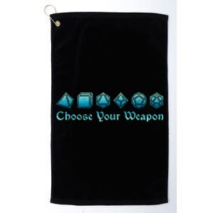 Rpg | Choose Your Weapon Dice | Rpg Platinum Collection Golf Towel