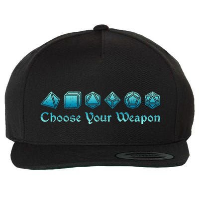 Rpg | Choose Your Weapon Dice | Rpg Wool Snapback Cap