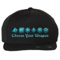 Rpg | Choose Your Weapon Dice | Rpg Wool Snapback Cap