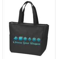 Rpg | Choose Your Weapon Dice | Rpg Zip Tote Bag
