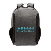 Rpg | Choose Your Weapon Dice | Rpg Vector Backpack