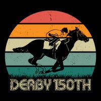 Retro Derby 150th Horse Racing Vintage Sunset Backpack