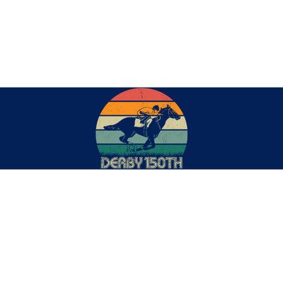 Retro Derby 150th Horse Racing Vintage Sunset Bumper Sticker