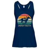 Retro Derby 150th Horse Racing Vintage Sunset Ladies Essential Flowy Tank