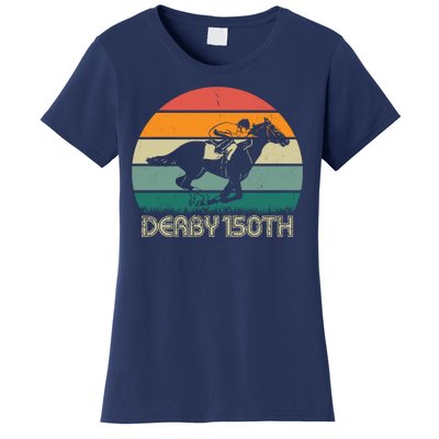 Retro Derby 150th Horse Racing Vintage Sunset Women's T-Shirt