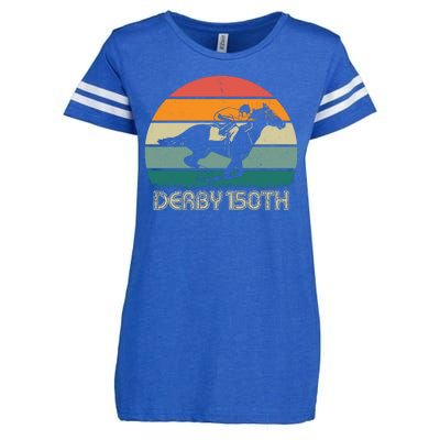 Retro Derby 150th Horse Racing Vintage Sunset Enza Ladies Jersey Football T-Shirt