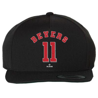 Rafael Devers 11 Boston Baseball Player Wool Snapback Cap