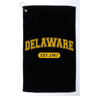 Retro Delaware 1787 Distressed Gift Golf Towel