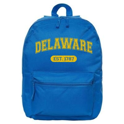 Retro Delaware 1787 Distressed Gift 16 in Basic Backpack