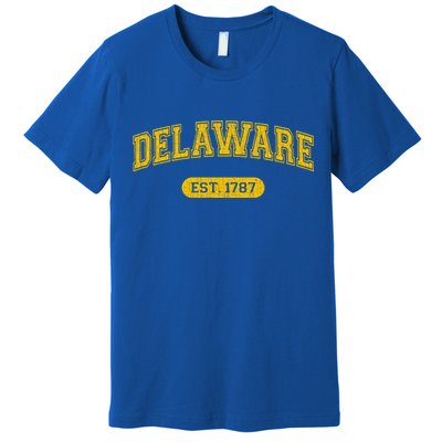 Retro Delaware 1787 Distressed Gift Premium T-Shirt