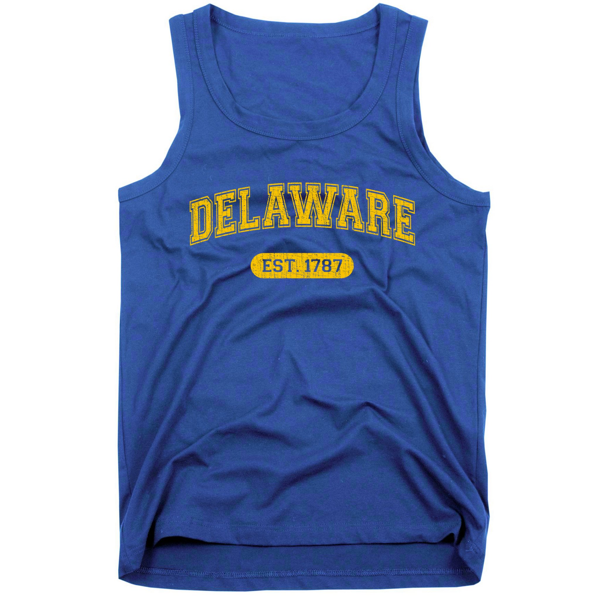 Retro Delaware 1787 Distressed Gift Tank Top