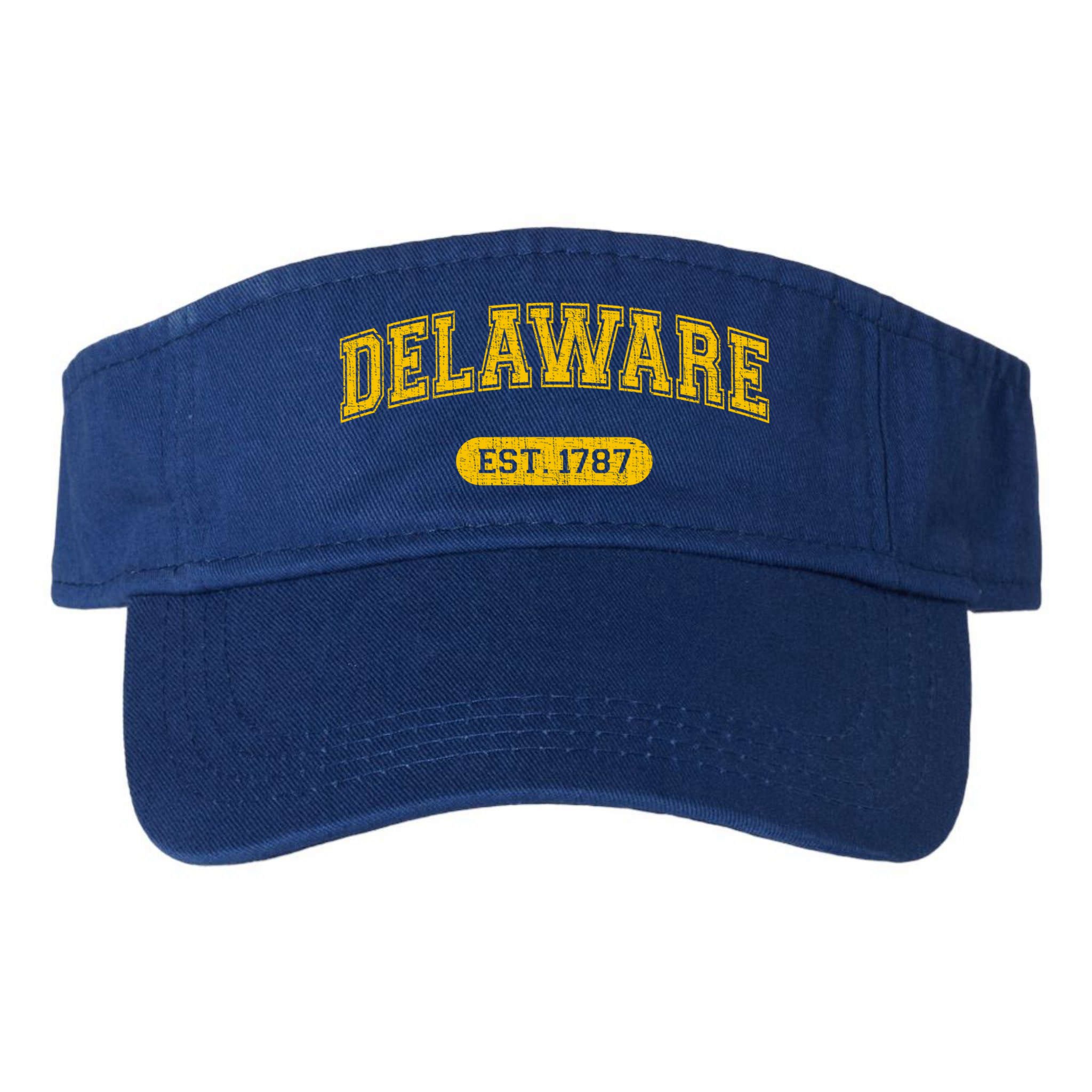 Retro Delaware 1787 Distressed Gift Visor