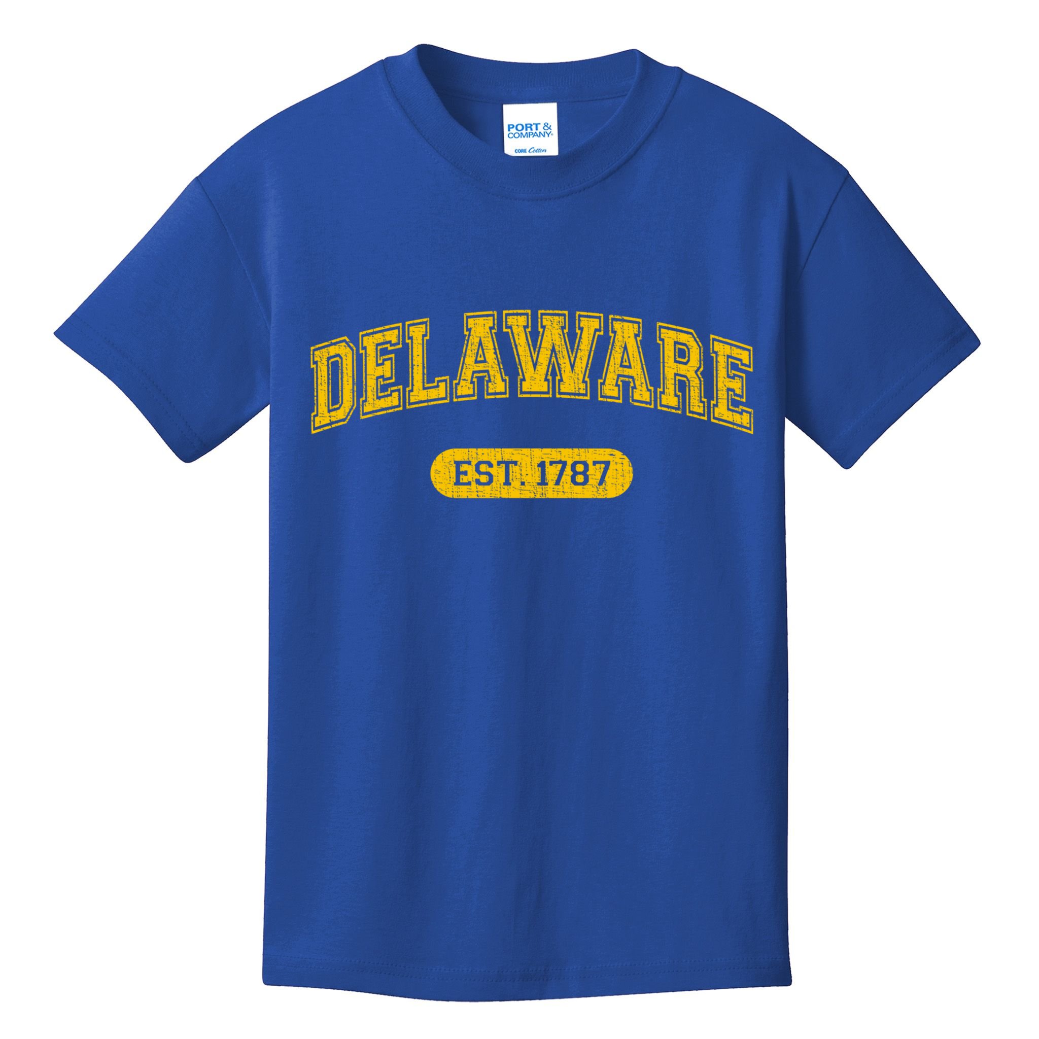 Retro Delaware 1787 Distressed Gift Kids T-Shirt
